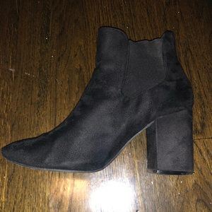 Black Velvet Bootie